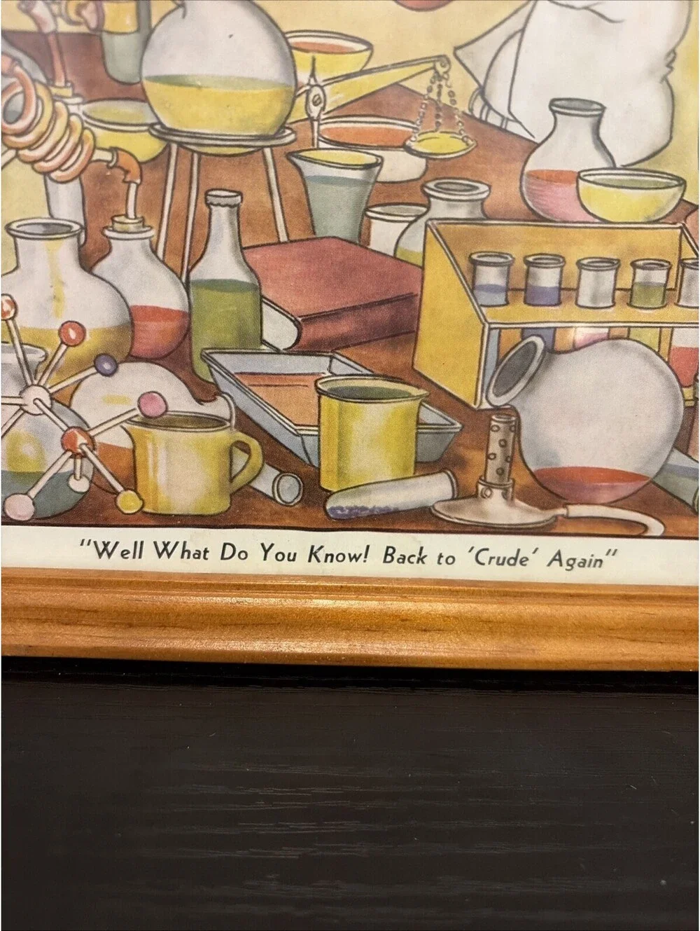 Vintage Scientists Drawing MCM Bill Eddy Humor Cartoonist